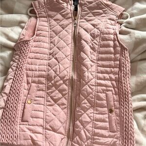 Women's Pink Quilted Vest